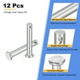 thumbnail image 3 of 12Pcs 1/4" x 1-3/8" Pasadores de clevis de un solo agujero, Pasadores de cabeza plana de acero inoxidable 304, 3 of 6