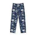 thumbnail image 2 of Vsdgher Sailing Cruises Nautical Print Mens Pajama Pants Sleep & Lounge Pants, PJ Bottoms With elastic waistb and Pockets, 2 of 5