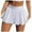 White, variant on HJYCHN Mini Skirts for Women High Waisted Pleated Skater Skirt Black Mini Print Sporty Casual with Inner Layer Tennis Skirt Black XXL