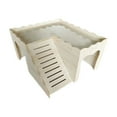 thumbnail image 4 of Jaula escondite para hámster, cama para conejos, cabaña con escaleras, casa para hámster, escondite de madera para conejillo de indias, hurón erizo, 4 of 9
