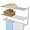 Brushed Nickel, variant on Towel Racks for Bathroom Wall Mounted 24", 3 Tier Bathroom Towel Shelf with Double Towel Bar, Stainless Steel Towel Rack with Towel Shelf, Towel Hanger Holder for Bathroom Towel Storage, Black
