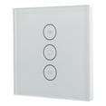 thumbnail image 1 of Wifi Curtain Switch, Voice Control Curtain Touch Panel Support Scene Setting EU Plug 110-240V  For Tuya For  Apartment White,Black, 1 of 8