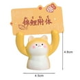 thumbnail image 5 of Pebbuoy Desktop Cartoon Animal Resin Statue Adorable Creative Shape Mini Size Photo Stand Memo Clip Message Note Holder, 5 of 7