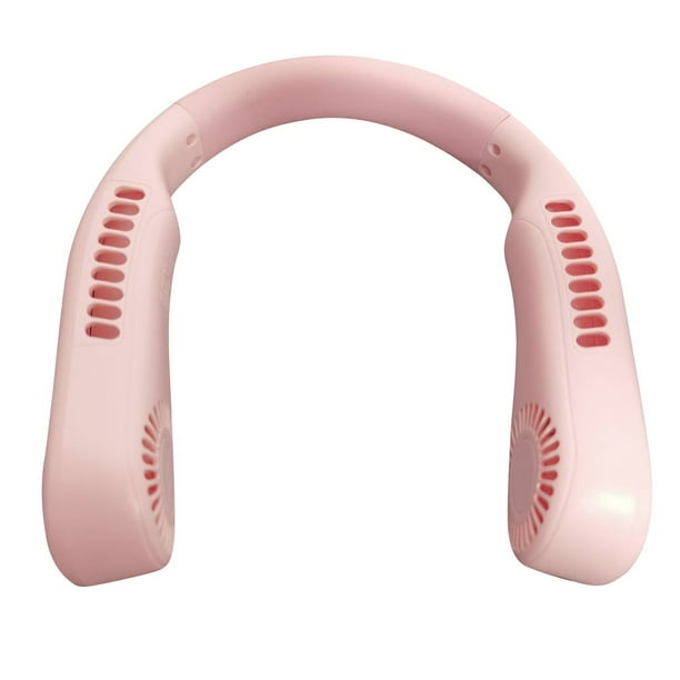 Han Mini portátil con cuello de ventilador, recargable por USB, sin hojas
