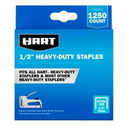 HART 1/2-inch Heavy-Duty Staples (1,250 Count)