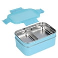 thumbnail image 1 of Bento Box, Recyclable Multipurpose Stainless Steel Bento Box Double Layer Safe Reusable With Compartment For School For Office For Travel Black,Pink,Green,Blue, 1 of 8