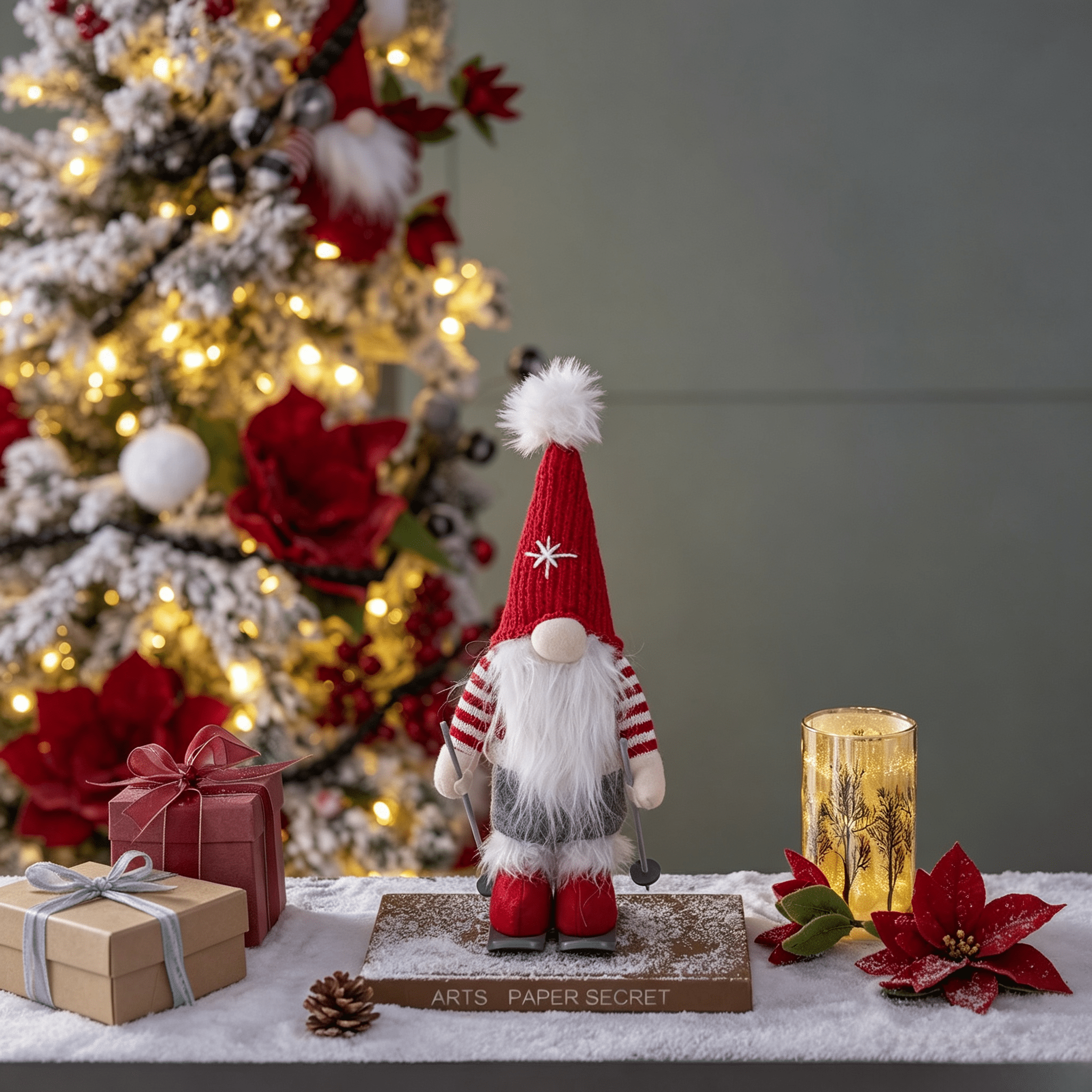 Christmas Gnomes Decorations, Christmas Table Home Ornaments for Holiday Party Gifts