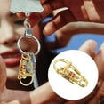 thumbnail image 4 of KALLORY Carabiner Clip Small Brass Golden 1Pack for Daily Life Men, 4 of 8