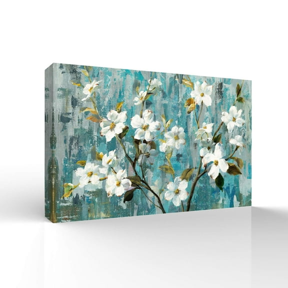 Wall26-Canvas Wall Art-Vintage Flower-Giclee Painting Wall Art for Bedroom Living Room Home Decoration - 24x36 inches