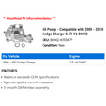 thumbnail image 2 of Oil Pump - Compatible with 2006 - 2010 Dodge Charger 2.7L V6 DOHC 2007 2008 2009, 2 of 2