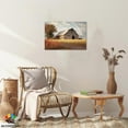 thumbnail image 6 of Farmhouse Wall Art, Vintage Barn Rainbow Picture Canvas Wall Art, Rustic Country Canvas Prints, Autumn Countryside Sunset Landscape Pictures for Farmhouse Living Room Wall Decor 12x18 Inches, 6 of 6