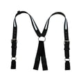 thumbnail image 1 of Boston Leather Leather Reflective Loop End Fireman Work Suspenders, 1 of 3