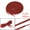 Red, variant on INSPIRE CHIC Unisex 2 Pairs Half Round Oval Shoelaces for Boots Athletic Sneakers Red 140 cm/55"