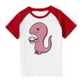 thumbnail image 1 of RXIRUCGD 2025 Vêtements d'Été pour Enfants Tout-Petits Garçons Filles Mode Mignon Col Rond Imprimé Manches Courtes Haut, 1 of 7