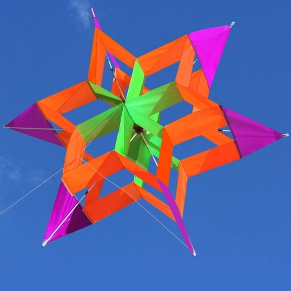 HENGDA Kite New Version 42" Purple Polyester 3D Lotus Flower Kite for Children and Adults