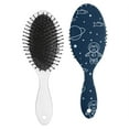 thumbnail image 2 of Vintage Chic Hair Brush with Soft Bristles, Detangling Paddle Comb Featuring Tribal and Rustic Patterns for Daily Use, 2 of 8