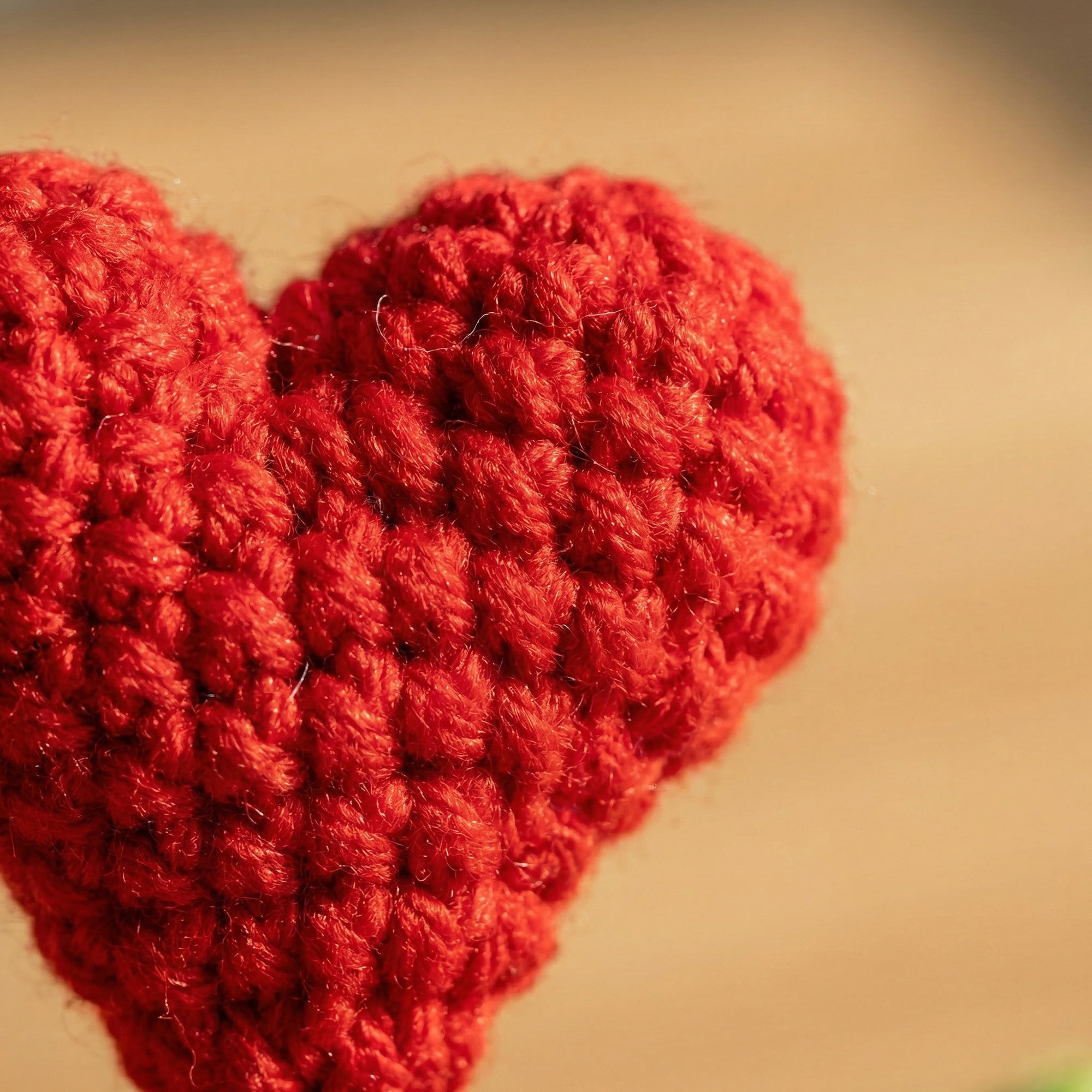 Unique Bargains 2Pcs Handmade Crochet Potted Knitted Plant Heart-Shaped Red Rose 4.3 in