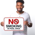 thumbnail image 2 of Pool Sign, No Smoking in Pool Area Sign,, 2 of 8