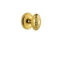 thumbnail image 3 of Grandeur Cirgvc_Dd_Na Circulaire Solid Brass Rose Dummy Door Knob Set - Brass, 3 of 6