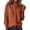Burgundy, variant on Duoif Women's V Neck Button 3/4 Sleeve Linen Blouse Loose Fit Solid Color Summer Top 2026, Burgundy, L