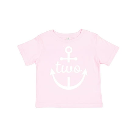 

Inktastic 2nd Birthday Outfit Anchor Gift Toddler Boy or Toddler Girl T-Shirt
