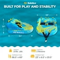 thumbnail image 3 of Solstice Boomerang Inflatable Towable 2-Person Water Sport Tube with 14 Handles, 3 of 9