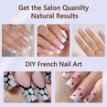 thumbnail image 4 of Gel Nail Tips Misssix French Long Square Pink 240 unidades, 4 of 6