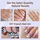 thumbnail image 4 of Gel Nail Tips Misssix French Long Square Pink 240 unidades, 4 of 6