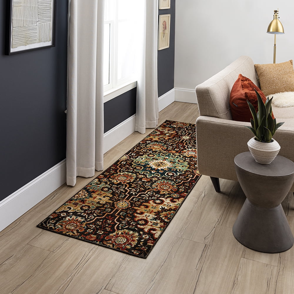 Mohawk Home Denbac Woven Indoor Runner Rug, Grey, 2' 6" x 8'