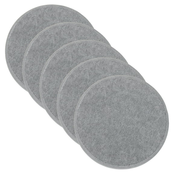 Uxcell Round Diatomite Drink Coasters 4inch, Water Absorbent Diatomaceous Coaster, Dark Gray 5 Pack