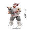thumbnail image 5 of Vintage Christmas Ornaments New Christmas Santa Claus Doll Christmas Child Gift Toy Table Decoration for Home, Gray, 5 of 5