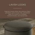 thumbnail image 4 of Maven Lane Lyra Contemporary Ottoman in Slate Fabric Upholstery, 4 of 6