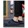 thumbnail image 5 of Men's Backless Slip‑on Mule Walking Shoes, Knit Mesh Casual Slide Footwear With Segmented Grooved Outsole for Daily Leisure, 5 of 7