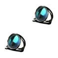 thumbnail image 3 of Anillo de aleación de piedra lunar Minnieouse estilo retro unisex negro 8, 3 of 6