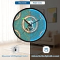 thumbnail image 5 of Indoor 12' Voice-Activated Luminous Decoration Wall Clock With LED Night Light Adorable Little Dog Wearing Victorian, 5 of 8