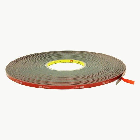 3M VHB Tape  [45 mil / heavy duty mounting] (5952): 1/4 in. x 36 yds. (Black)