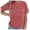 Brick Red, variant on Maternity Nursing Shirt Zippered Breastfeeding Top with Pockets for Moms Green XXL