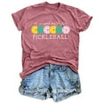 thumbnail image 7 of Women's Workout T Shirts Novelty Pickleball Graphic Print Short Sleeved Tee Tops Trendy Casual Relaxed Fit Basic Outfit Blouses, 7 of 7