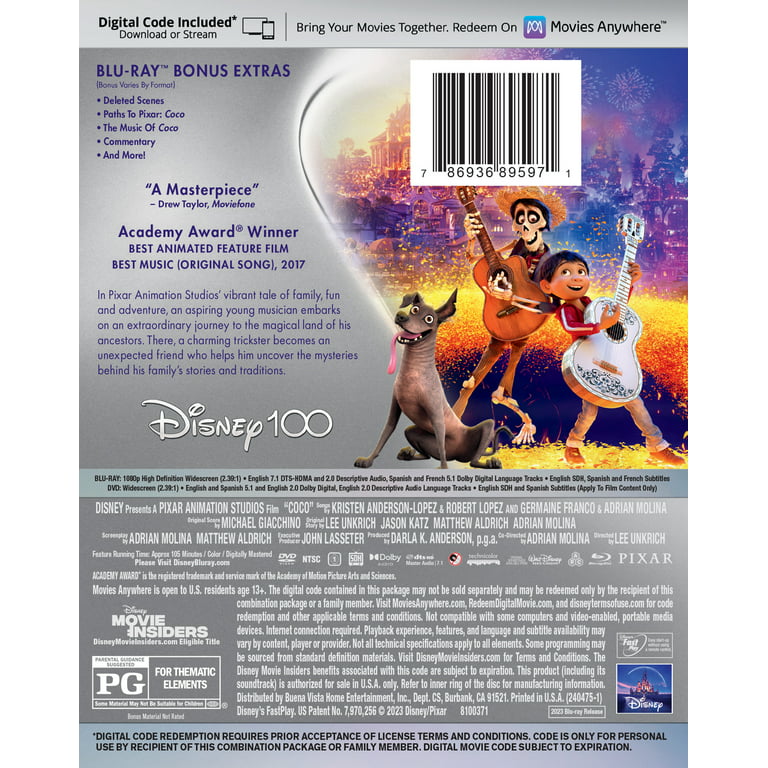Cars - Disney100 Edition Walmart Exclusive (Blu-ray + DVD + Digital Code) 