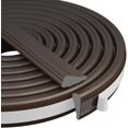 thumbnail image 2 of Wedge-Shape Window Weather Stripping Door Frame Seal Strip 2Pcsx196" Brown,Upgrade Black ,Soundproofing,Draft Stopper,Winter Insulation,Noise Blocker, Gap Filler for Exterior Front Door Side, 2 of 7