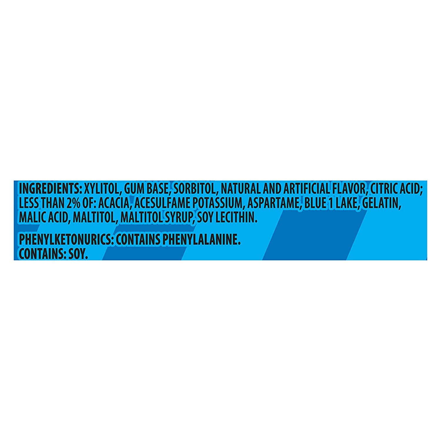 Trident Vibes SOUR PATCH KIDS Blue Raspberry Sugar-Free Chewing Gum, 4 Bottles of 40 Pieces (160 Total Pieces)
