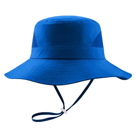 Baby Sun Hat with Neck Flap UPF 50+ Adjusta Baby Boys Girls Summer Beach Hat for Traveling Swim Hat(1-3 Years,Blue)