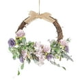 thumbnail image 3 of Abbracc Simulation 13 Inch Flower Wreath Spring Front Door Greenery Wall Hanging Garland, 3 of 6