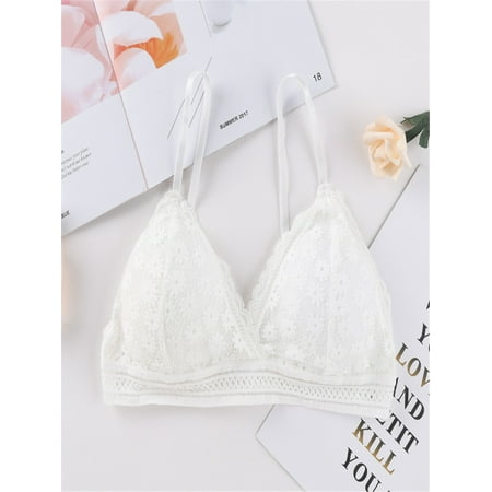 

Women Floral Lace Bralette Padded Breathable Sexy Lace Bra