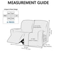 thumbnail image 5 of SIELUNO Stretch Recliner Chair Cover,4 Pieces Recliner Sofa Cover Recliner Slipcover with Side Pocket Non Slip Fitted Recliner Couch Cover Furniture Protector for Reclining Chair, 5 of 6