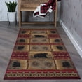 thumbnail image 3 of Tayse Nature Area Rug 6570 Novelty Red Bears Southwestern 2' x 3' Rectangle, 3 of 10