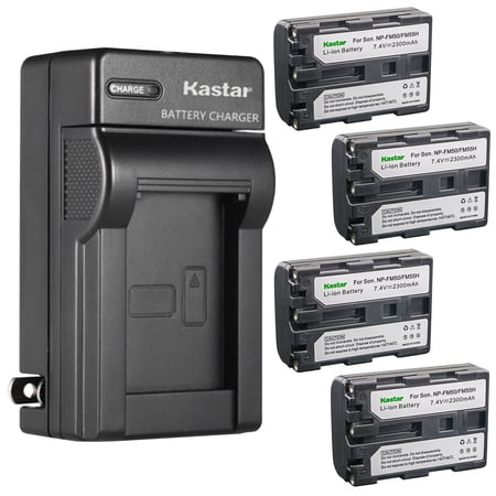 Kastar 4-Pack Battery and AC Wall Charger Replacement for Sony DCR-TRV11 DCR-TRV12 DCR-TRV14 DCR-TRV15 DCR-TRV16 DCR-TRV17 DCR-TRV18 DCR-TRV19 DCR-TRV20 DCR-TRV22 DCR-TRV23 DCR-TRV24