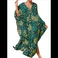 thumbnail image 3 of Vestido Caftán con Estampado Animal para Mujer, Talla Grande, para Playa, Verano 2025 Punto de Leopardo Talla Única, 3 of 10