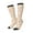 2 Black-1, variant on Women Crew Soft Moisture-wicking Socks Afternoon Tea Pattern Design Cotton Socks, One Size fit All