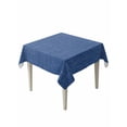 thumbnail image 2 of Navy Blue Tablecloth Square Table Cloth 60x60, Waterproof Outdoor Table Cloth Covers Decorative Table Protector, Vintage Country Monochrome Farmhouse Washable Table Cover for Kitchen Dinning Party, 2 of 8